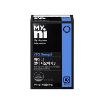 일동제약 알티지 rTG 오메가3 비타민E EPA DHA 혈행개선 혈액순환 눈건강 기억력 항산화작용 60캡슐 정제어유, 60캡슐   1개