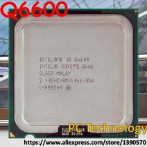 지널 인텔 CPU 코어 2 쿼드 Q6600 2.4GHz/8MB/1066/CPU LGA775 1 일 이내, 한개옵션0