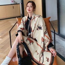 무료 2021 새로운 말 인쇄 캐시미어 스카프 여성 따뜻한 패션 겨울 우아한 목도리 Pashmina 도매