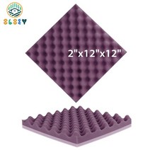 방음벽 흡음제 방음스펀지 방진매트 음향 폼 패널 장식 6 12 24 pcs 고밀도 계란 상자 음향 패널 스튜디오 방음 벽 패널 홈 액세서리, jd-보라색, 24개