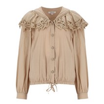 써스데이아일랜드 [여성]레이스 믹스 카라 블라우스(T228MBL231W) 153129