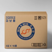 윈윈 3겹 데코 점보롤 150M, 1개입, 16개