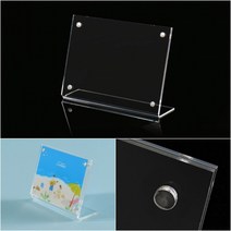 템팜 프레임 자석 아크릴 쇼케이스9X6CM 가로 메뉴판 홍보물 아크릴거치대