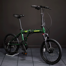 오투휠스 MAHA 마하 Q8 미니벨로 접이식 자전거, 반조립-택배배송, 화이트