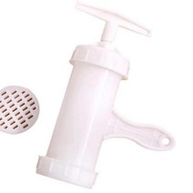 중화면 생면 냉면 제면기 업소용 반죽기 기계 수동 플라스틱 국수 메이커 프레스 파스타 기계 크랭크 커터 조리기구 만드는 스파게티 프레싱 기계 주방 도구, 하얀