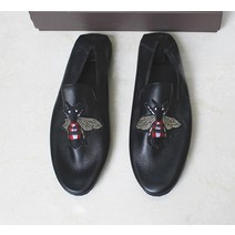 가죽모카신 봄 여름 트렌드 꿀벌 자수 남성화 리얼가죽 사회 청년 부드럽게 밟다 따르다 접이식 지갑 슈즈 3662489400