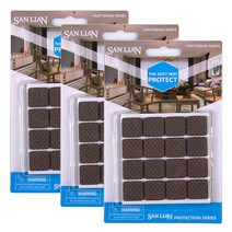 리빙아이 마루보호패드 바닥보호패드 바닥긁힘방지 의자발 커버 소음방지 패드, 사각-소(3개)