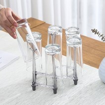 접이식 다용도 컵 건조대, 그레이, 1개