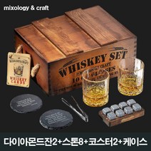 위스키잔 세트 위스키 다이아몬드 글라스 선물세트, 1세트