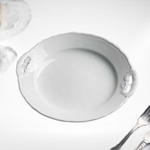 체스키포슬란 프라하화이트 핸들케익 플레이트 Y155 핫템 317926