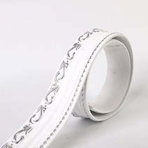 욕실 천장재 화장실 돔 인테리어 천장 300cm pvc 장식 부드러운 라인 자체 접착 방수베이스 보드 배경 벽 몰딩 라인 3d 벽지 스티커, 03, 폭 40mm, 03 03_01 40mm wide