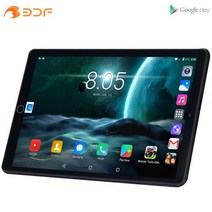 대화면 태블릿신제품 10.1 인치 태블릿 Pc 쿼드 코어 안드로이드 9.0 구글 플레이 3G 통화 전화 와이, 04 은, 03 Add 64GB TF Card
