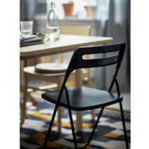IKEA NISSE 니세 가벼운 이케아 접이식의자 블랙 301.622.08, 블랙(301.622.08)