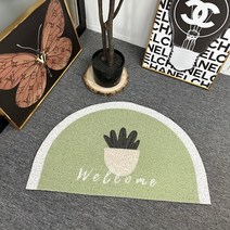 후암마켓 코일매트 식물 반달 발매트 현관 카페 식당, 스투키