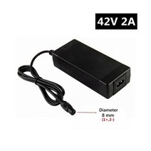 36V 2A 전기 자전거 리튬 배터리 충전기 42V 샤오미 M365 스쿠터 호버 보드 균형 휠, EU, 3P GX12