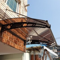 캐노픽스 1500X1300 천막 어닝 지지대 설치 비가림막 비가림시설 처마 가격, 검정틀 그린렉산