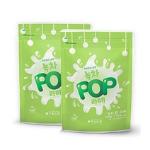 [천삼백케이] [메가커피] 타코 녹차 팝 라떼 500g 2개세트 녹차가루 그린티, 단품