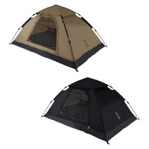 DOD 도플갱어 2인용 원터치 텐트 경량텐트 T2-629-TN, 블랙