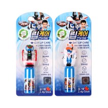 어린이 립케어 립밤 입술보호제 헬로카봇 피규어립케어 2.4g, 4개