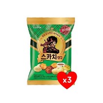 롯데 스카치 세가지 157g 3개 발효버터 사무실간식 탕비실사탕 유아간식 군것질 졸음방지, 1개