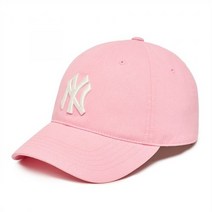 [국내매장판]MLB모자 베이직 워싱 언스트럭쳐 볼캡 NY L.Pink 라이트 핑크 3ACPX023N-50PKL