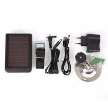 야생동물CCTV 농막 야외 트레일 사냥 야간 투시경 야생 감시 사진 트랩 방수 헌터 스카우팅 캠 940NM 20MP 1080P, 2.black solar plane
