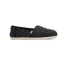 22FW [Alp Cloudbound] 블랙 캔버스 여성 슬립온 TOSO2F008BK