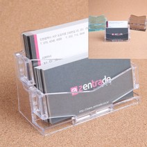 2단 명함꽂이 파랑 사무실책상이름표 아크릴명함판 카드꽂이 티켓꽂이 문서걸이 골드명함꽂이 마트가격표꽂이