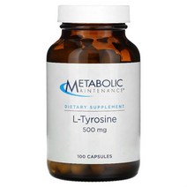 Metabolic Maintenance L-Tyrosine 500 mg 100 Capsules, One Color, One Size