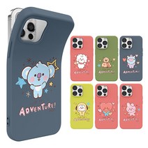 1+1/아이폰13프로맥스 정품 BT21 방탄소년단 캐릭터 슬림 젤리 핸드폰 케이스