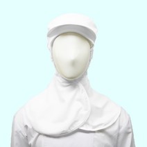 쿡셰프 위생모자(HACCP) 식품회사 모자 식품공장 위생모자 남여공용 위생모 급식모자 마스크걸이 위생모, 어깨덮힘, 1개