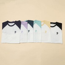 [폴햄키즈] 공용 심플 시그니처 P로고 나그랑 7부 면 티셔츠 PKC3TS3810 NC서면