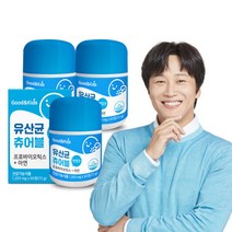 내츄럴플러스 장건강 굿앤키즈 맛있는 유산균 츄어블 60정 3박스