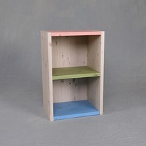 아레다 2단3단4단 공간박스 책장 큐브 칼라 박스 400 600, 400 사이즈 2단/워시터치