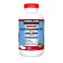 커클랜드 시그니처 글루코사민 HCI with MSM/식이유황 375정 Kirkland Signature Glucosamine with MSM