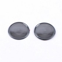 스테인레스 스틸 자동차 후면 내부 도어 오디오 스피커 커버 렉서스 호환RX 200t 300 450h 스티커 2 피스, [01] Black