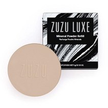 ZUZU LUXE 듀얼 파우더 파운데이션 리필 0.32 온스 프레스드 미네랄 파우더 중간 온도에서 풀 커버리지 자연스러운 마무리. 자연 파라벤 프리 비건 글루텐 프리, D -10 Refill