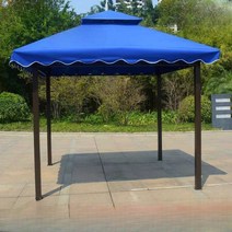 조립식 파고라 원두막 정자 정원 그늘막 사각정자, 주변천이있는3x4m 기둥두께10cm