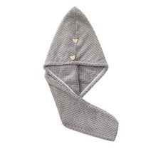퍼투 싱글 레이어 헤어타월 24 x 62cm, 1개, 그레이