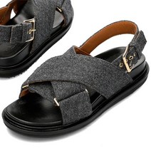 마르니 명품22FW 퍼스벳 펠트 크로스 샌들 FBMS003801 00N95 FBMS003801P136300N95