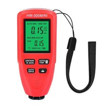도막 측정기 HW-300MINI 코팅 두께 게이지 자동차 측정기 휴대용 페인트 도구 검정색 0-2000UM, 1.Red