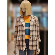 베네통 체크 로럽 린넨 자켓 BAJK93231(3428598) 백화점