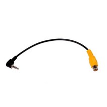 rca to 2.5mm av in converter cable for car rear view reverse parking camera to car dvr 캠코더 gps 태블릿, 협력사, GPS 태블릿 용