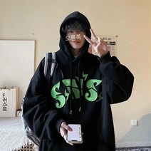 YAPOGI 트렌드 후드 맨투맨 루즈핏 봄가을 겨울 코디