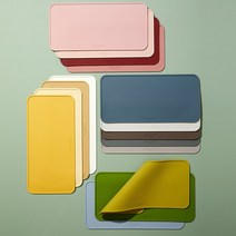 까사무띠 아모르 메조 실리콘 테이블 매트 16color AMORE MEZZO BPA FREE 직사각 식탁매트 받침, 브라운