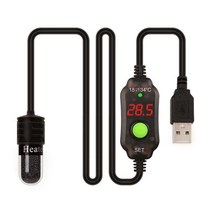 소형 수족관 베타 히터 조절 가능한 온도 USB 충전 디지털 디스플레이