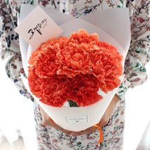 플라로마 어버이날꽃 생화 카네이션 10송이+감사카드 예약배송 당일발송가능 5/4일 5/6일 수령, 피치