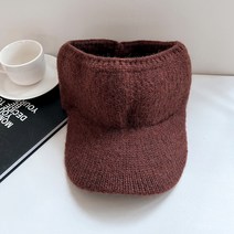 우드피카 남녀공용 니트 밴드 썬캡모자