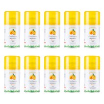 (당일발송) 화장실 방향제 자동 분사기 타이머 자동분사 사무실 업소용, 레몬, 향캔10개