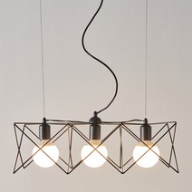 더빛라이팅 식탁조명 별3등 펜던트조명 블랙